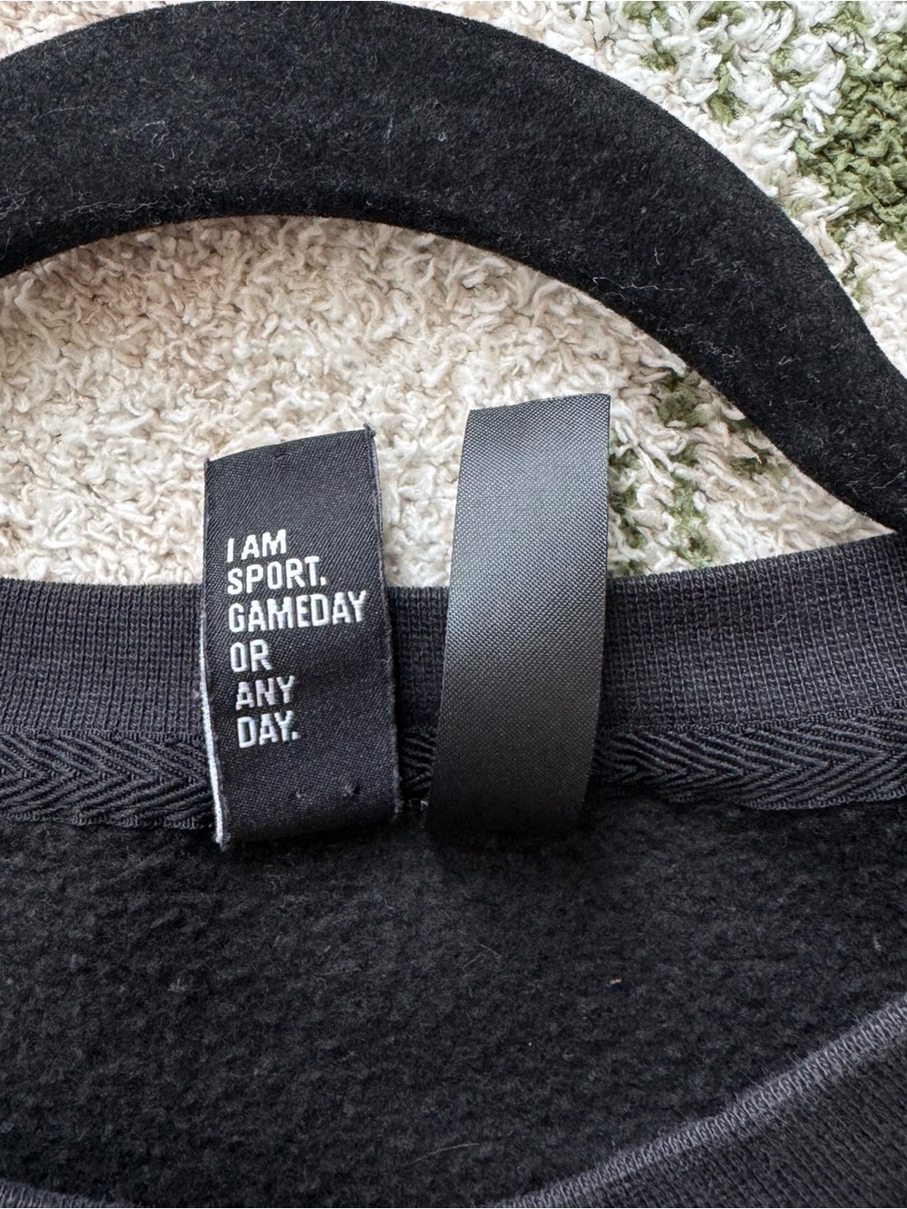 adidas Men’s Essential’s Black Logo Crewneck Sweater - Picture 5 of 6